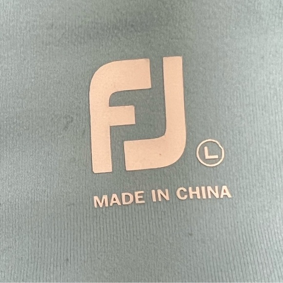 FJ Footjoy Golf Ankle Leggings Women's Size Large Gray Blue 27 Inch Side Pocket - Picture 13 of 15